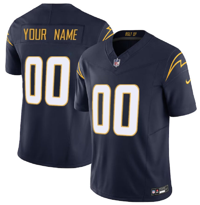 Custom Los Angeles Chargers navy FUSE jersey