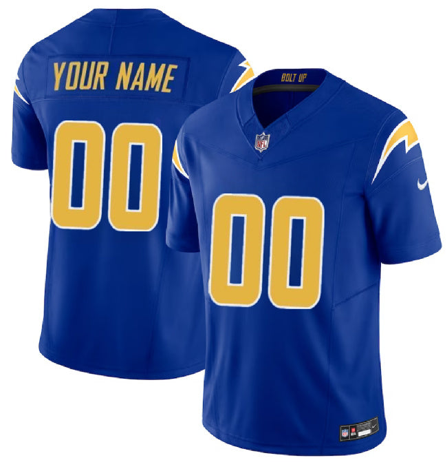 Custom Los Angeles Chargers royal FUSE jersey