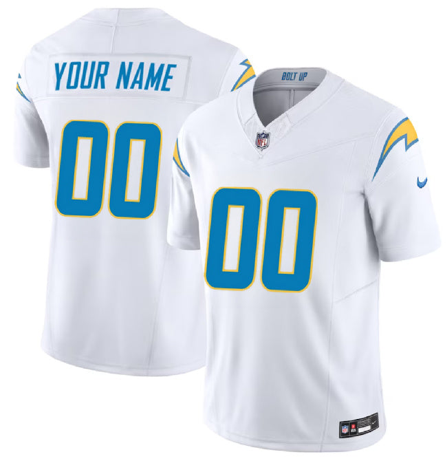 Custom Los Angeles Chargers white FUSE jersey