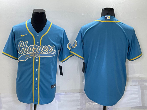 Custom Los Angeles Chargers blue jersey