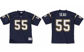 Custom Los Angeles Chargers navy jersey