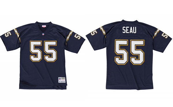 Custom Los Angeles Chargers navy jersey