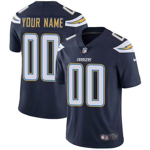 Custom Los Angeles Chargers navy jersey