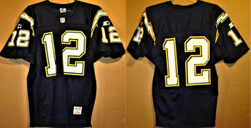 Custom Los Angeles Chargers navy jersey