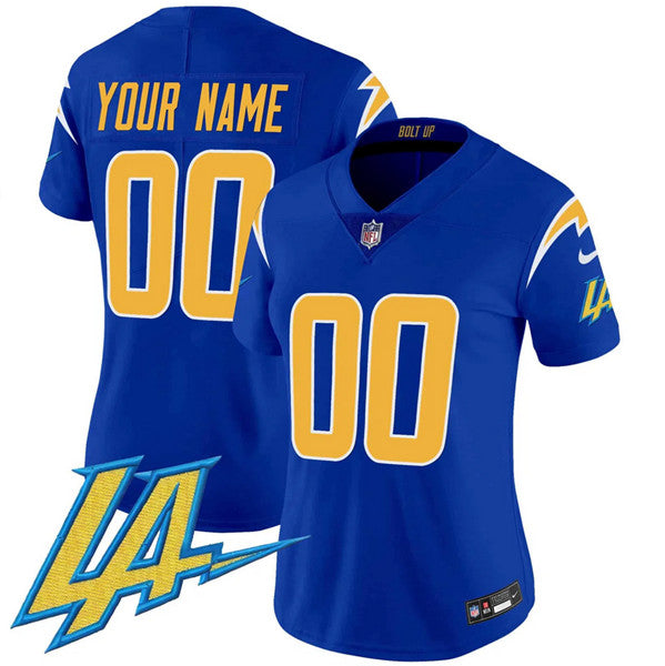 Custom Los Angeles Chargers royal FUSE jersey
