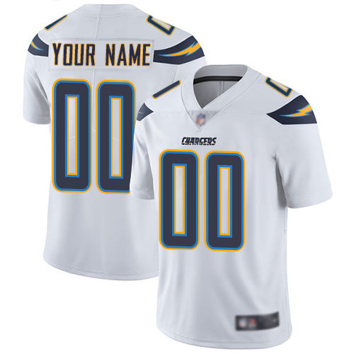 Custom Los Angeles Chargers white jersey