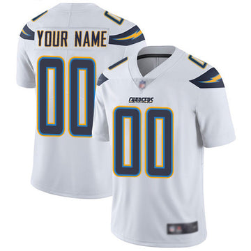 Custom Los Angeles Chargers white jersey