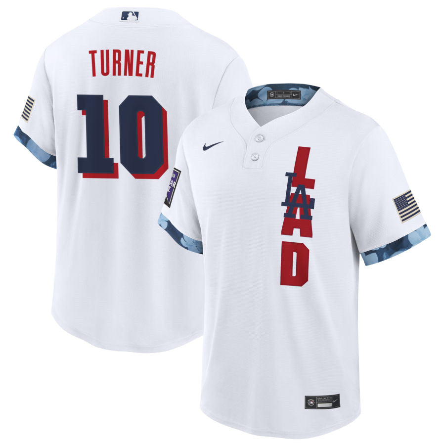Justin Turner Los Angeles Dodgers white All-Star jersey