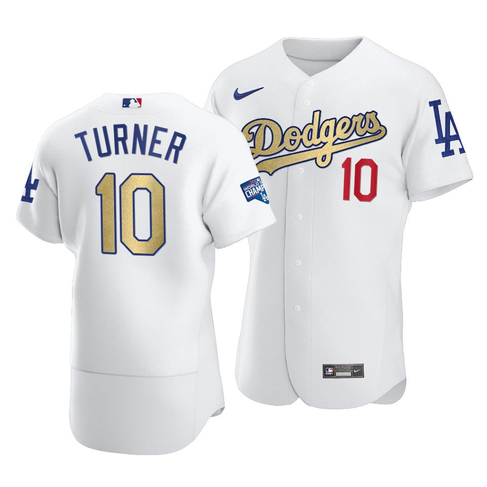 Justin Turner Los Angeles Dodgers white jersey