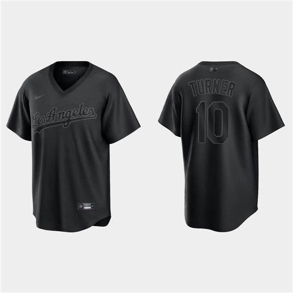 Justin Turner Los Angeles Dodgers black Fashion jersey