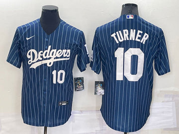 Justin Turner Los Angeles Dodgers navy jersey