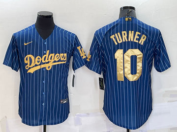 Justin Turner Los Angeles Dodgers navy jersey
