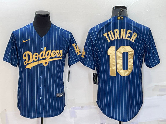 Justin Turner Los Angeles Dodgers navy jersey