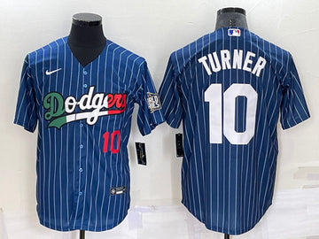 Justin Turner Los Angeles Dodgers navy jersey