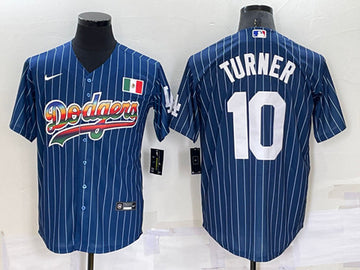 Justin Turner Los Angeles Dodgers navy jersey