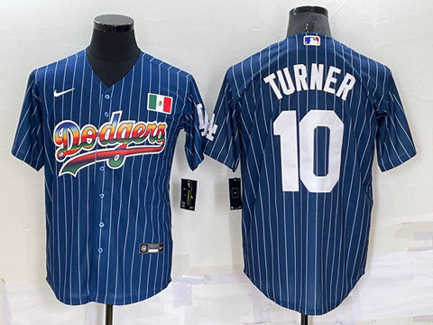 Justin Turner Los Angeles Dodgers navy jersey