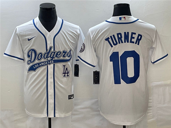 Justin Turner With Patch Baseball Los Angeles Dodgers jersey