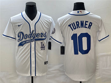 Justin Turner With Patch Baseball Los Angeles Dodgers jersey