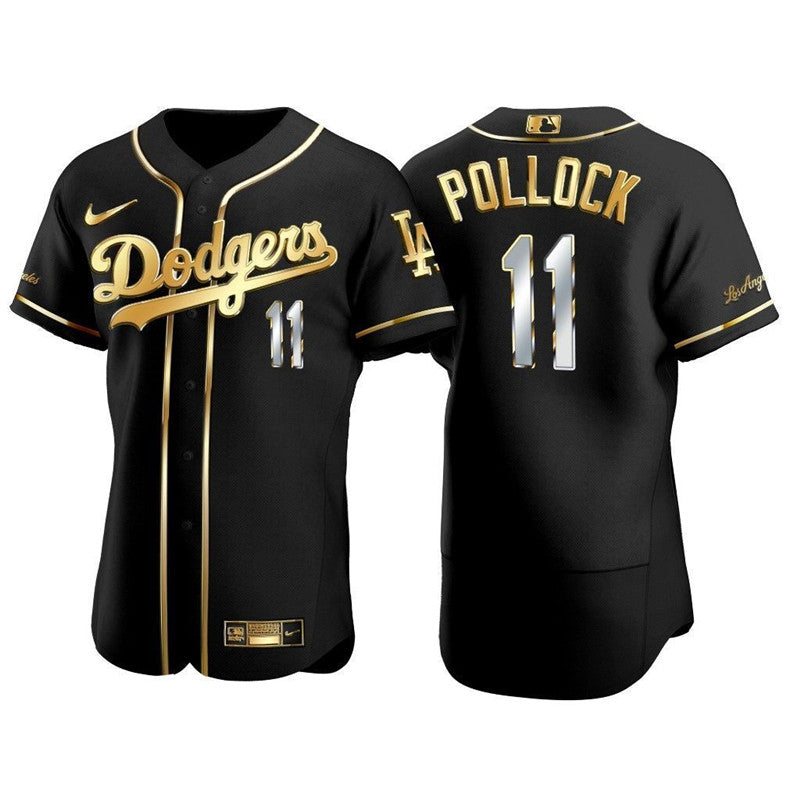 AJ Pollock Los Angeles Dodgers black jersey