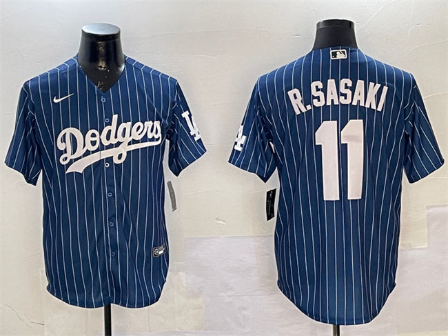 Roki Sasaki Los Angeles Dodgers navy jersey