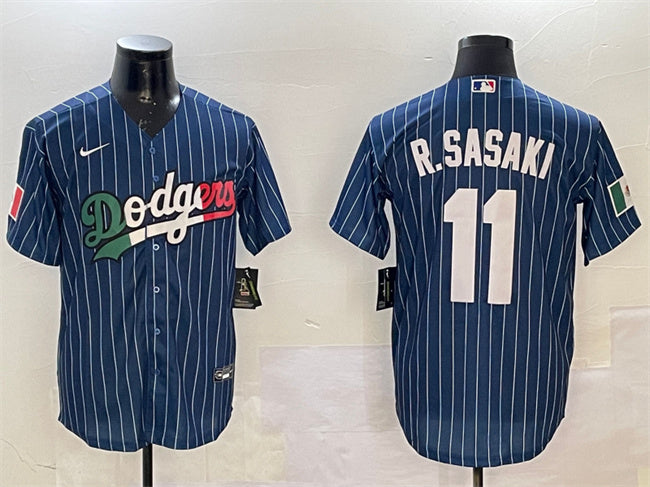 Roki Sasaki Los Angeles Dodgers navy jersey