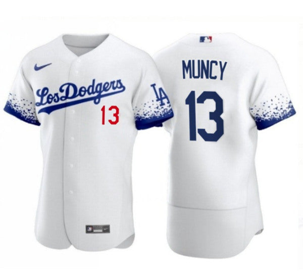 Max Muncy Los Angeles Dodgers white City Connect jersey