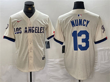 Max Muncy Los Angeles Dodgers cream jersey
