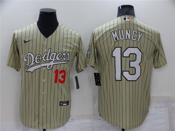 Max Muncy Los Angeles Dodgers cream Throwback jersey