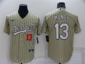 Max Muncy Los Angeles Dodgers cream Throwback jersey