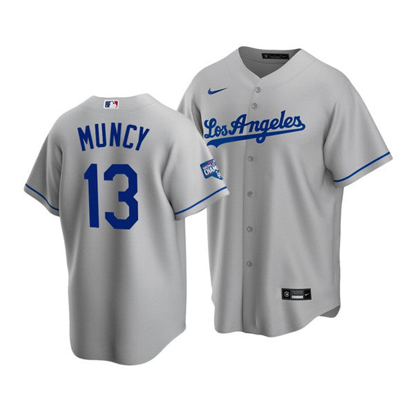 Max Muncy Los Angeles Dodgers grey Home jersey