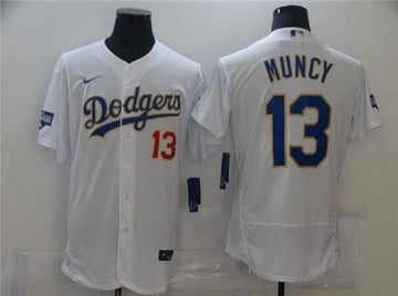 Max Muncy Los Angeles Dodgers white jersey