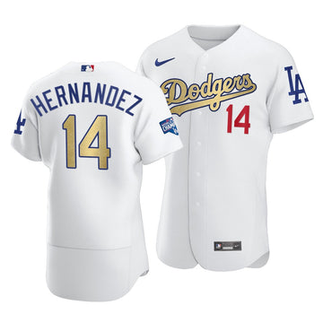 Enrique Hernandez Los Angeles Dodgers white jersey