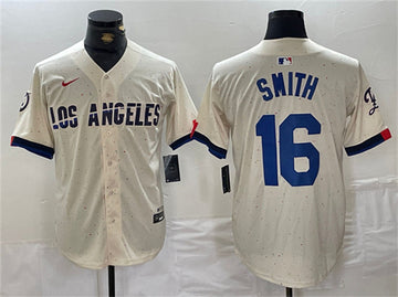 Will Smith Los Angeles Dodgers cream jersey