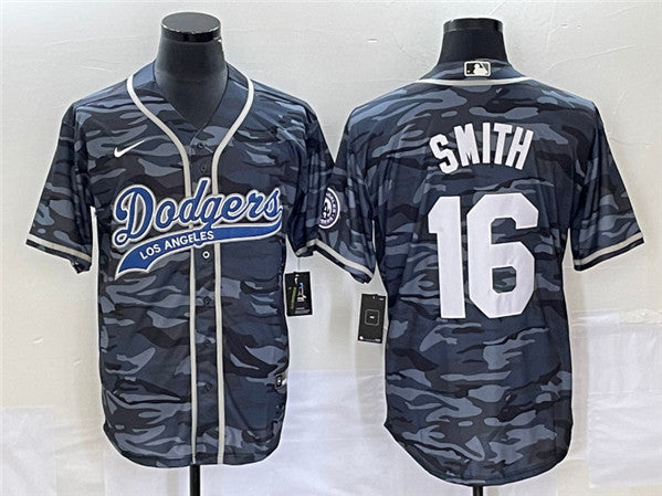 Will Smith Los Angeles Dodgers gray Camo jersey