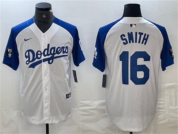 Will Smith Los Angeles Dodgers white-blue jersey