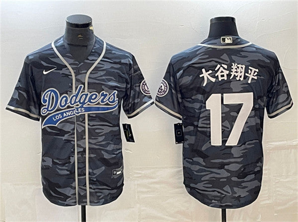 Shohei Ohtani Los Angeles Dodgers gray Camo jersey