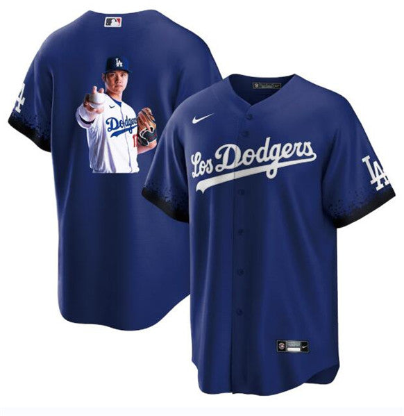 Shohei Ohtani Los Angeles Dodgers blue City Connect jersey