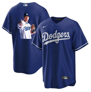 Shohei Ohtani Los Angeles Dodgers blue jersey