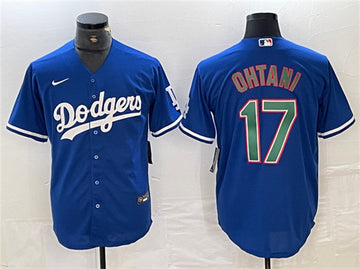 Shohei Ohtani Los Angeles Dodgers blue-green jersey