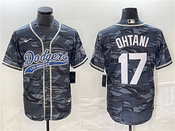 Shohei Ohtani Los Angeles Dodgers gray Camo jersey