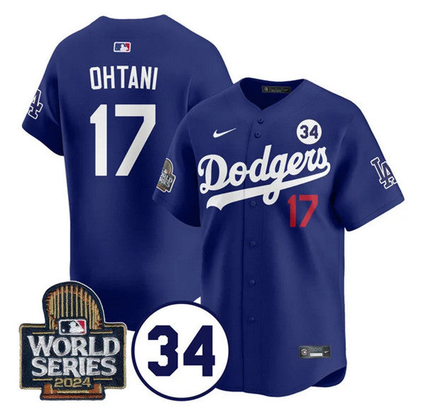 Shohei Ohtani Los Angeles Dodgers royal jersey