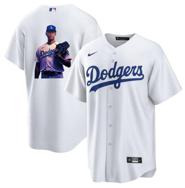 Shohei Ohtani Los Angeles Dodgers white jersey