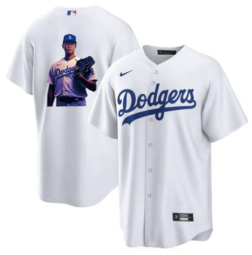 Shohei Ohtani Los Angeles Dodgers white jersey