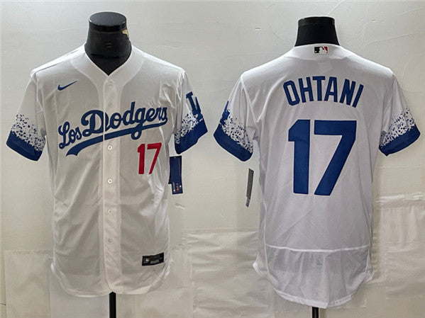 Shohei Ohtani Los Angeles Dodgers white City Connect jersey