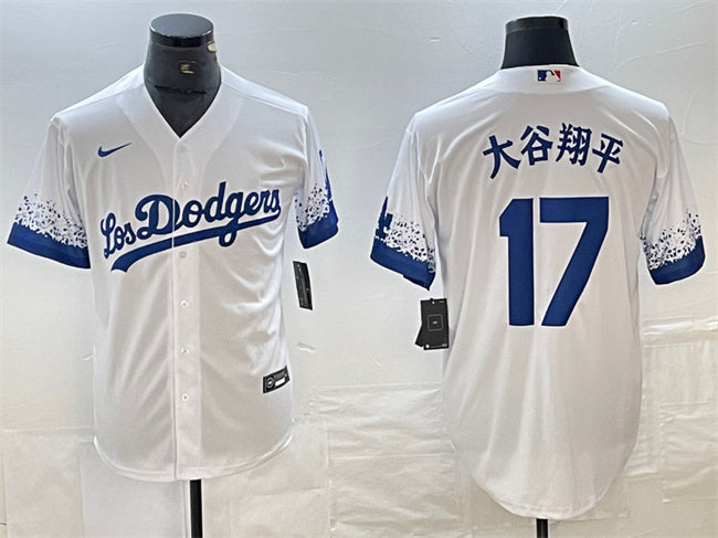 Shohei Ohtani Los Angeles Dodgers white City Connect jersey