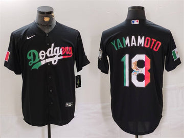 Yoshinobu Yamamoto Los Angeles Dodgers black jersey