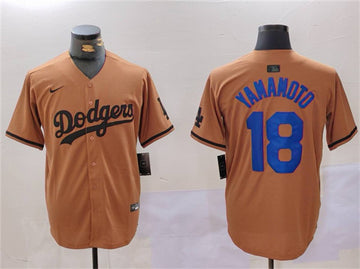 Yoshinobu Yamamoto Los Angeles Dodgers brown jersey