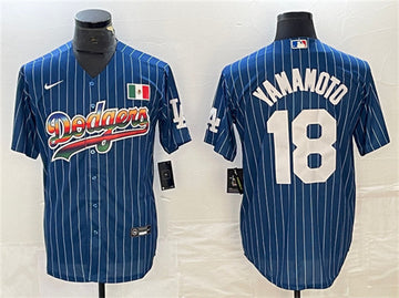 Yoshinobu Yamamoto Los Angeles Dodgers navy jersey