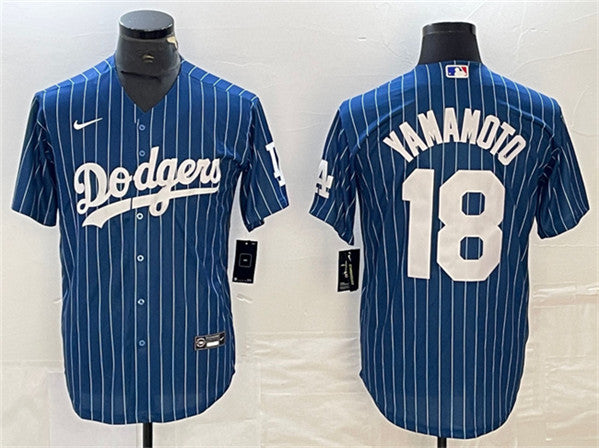 Yoshinobu Yamamoto Los Angeles Dodgers navy jersey