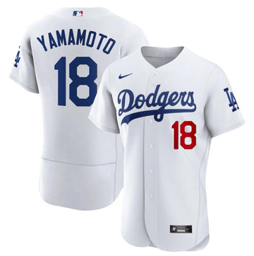 Yoshinobu Yamamoto Los Angeles Dodgers white jersey